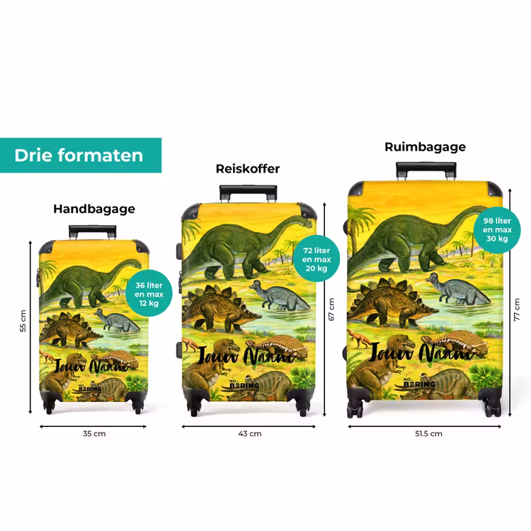 Koffer met naam - Dinosaurus in Dinosaurusland — 3