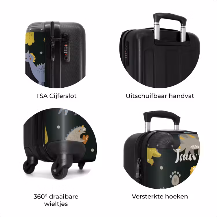 Koffer met naam - Liefdevolle dinosaurus — 8