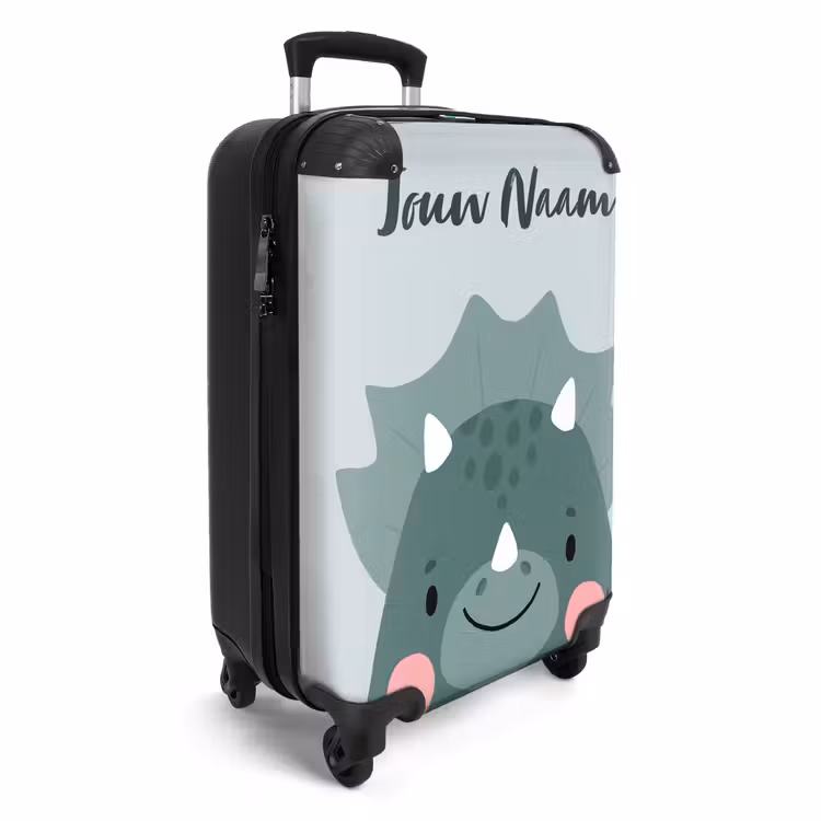 Koffer met naam - Tigo triceratops — 2