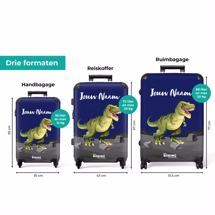 Koffer met naam - Tjibbe T-Rex — 3