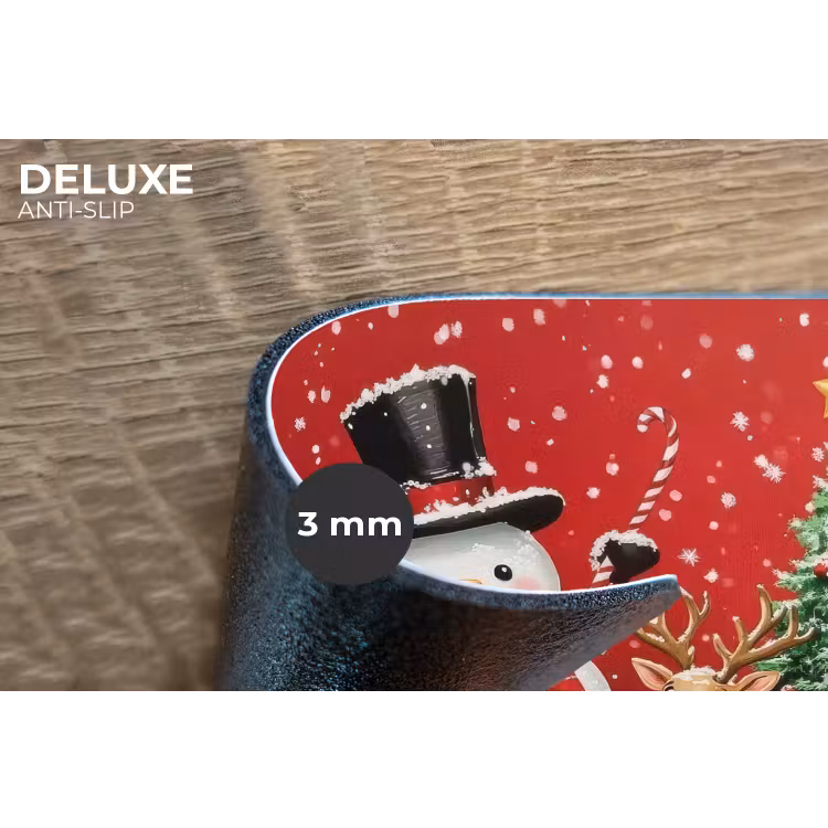 Placemat - 6 stuks - Feestvreugde - Winterbos - Kleurrijk — 4