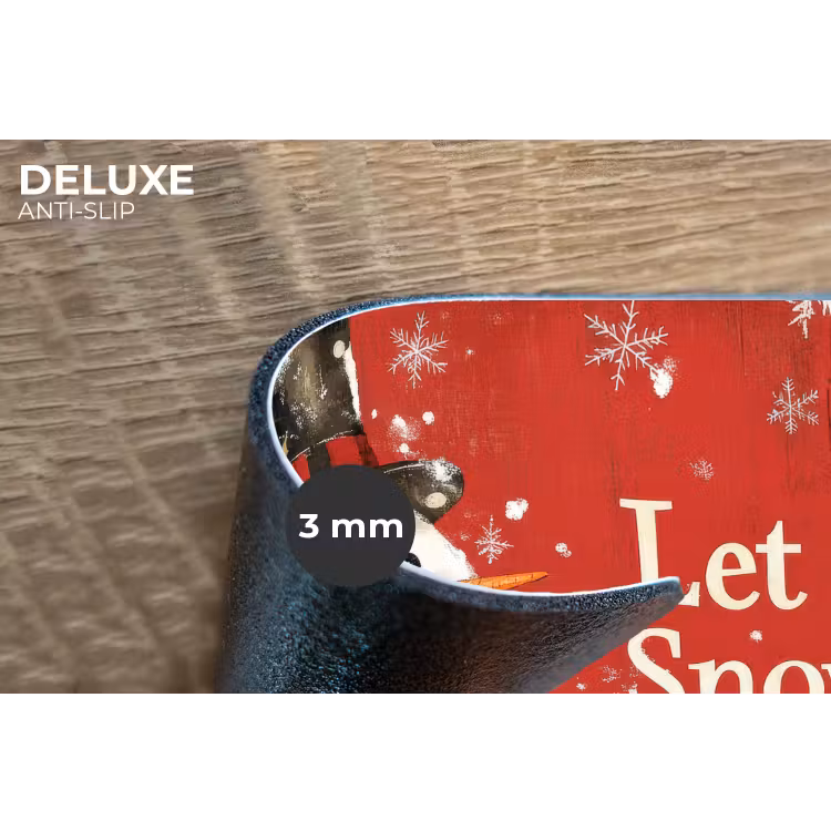 Placemat - 6 stuks - Sneeuwpret - Winter - Sneeuwpop — 4