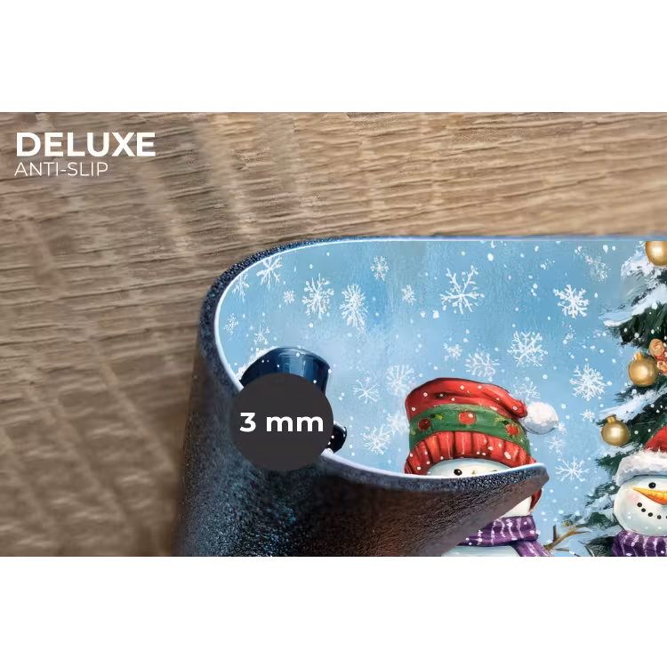 Placemat - 6 stuks - Vrolijk - Sneeuw - Kleurrijk — 4