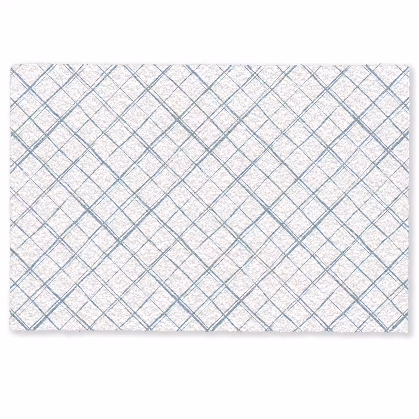 Deurmat - Raster - Blauw - Patroon — 1