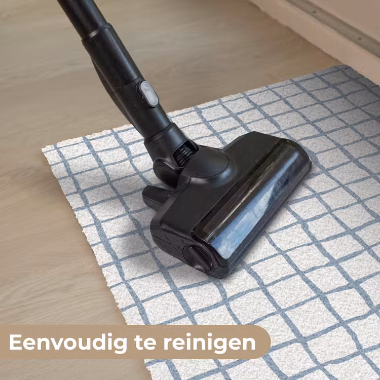 Deurmat - Patroon - Raster - Blauw - Grijs — 9