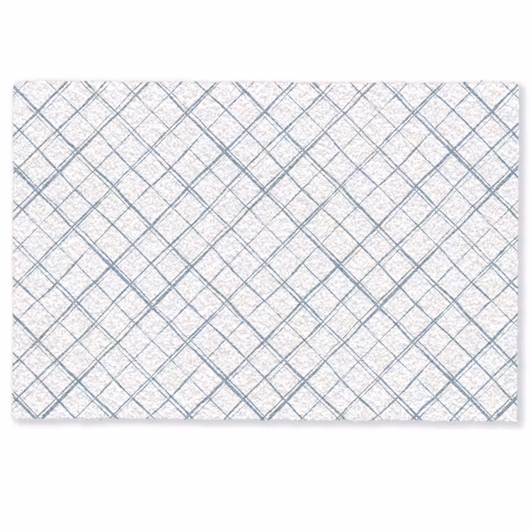 Deurmat - Raster - Blauw - Patroon — 1