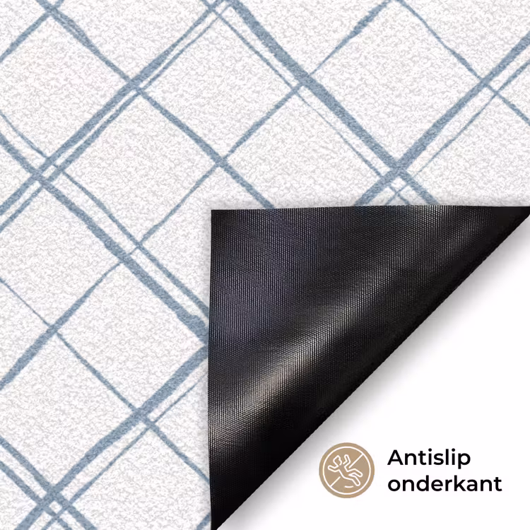 Deurmat - Raster - Blauw - Patroon — 6
