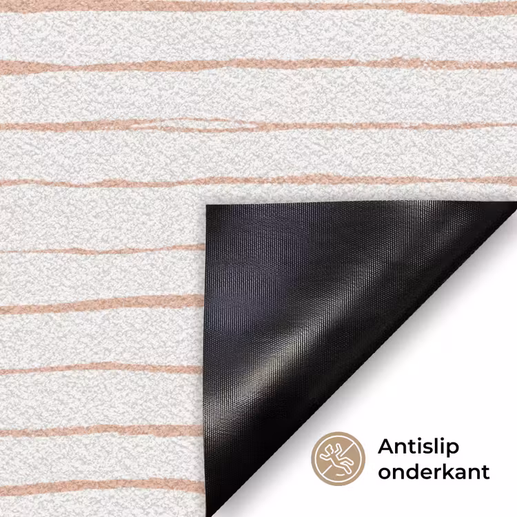 Deurmat - Terracotta - Strepen - Wit — 6