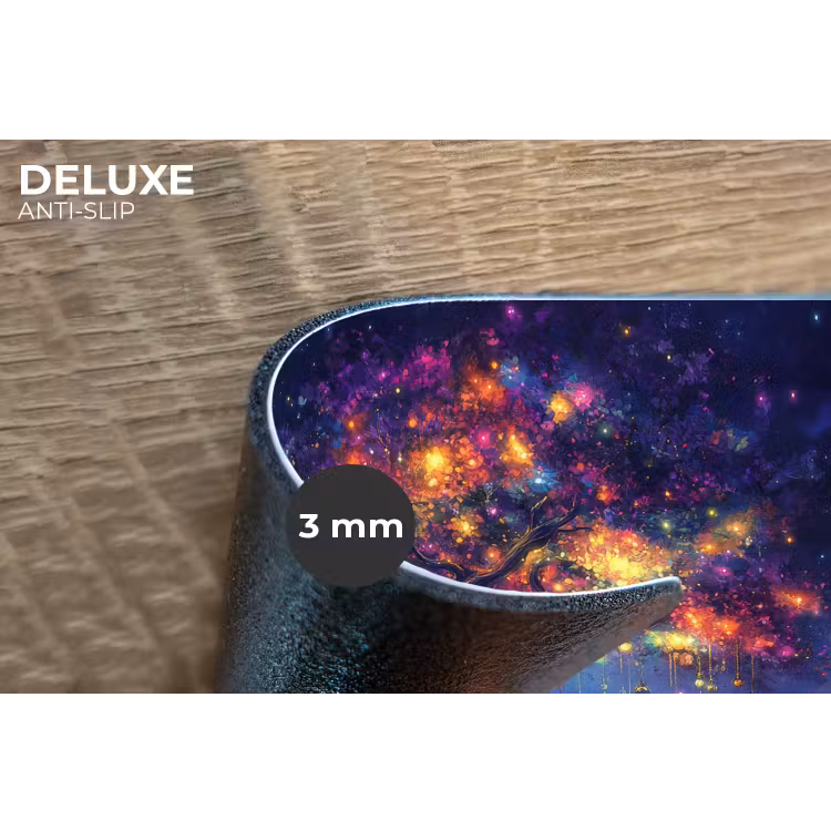 Placemat - 6 stuks - Kosmisch - lichtboom - Kerst - Kleurrijk — 4