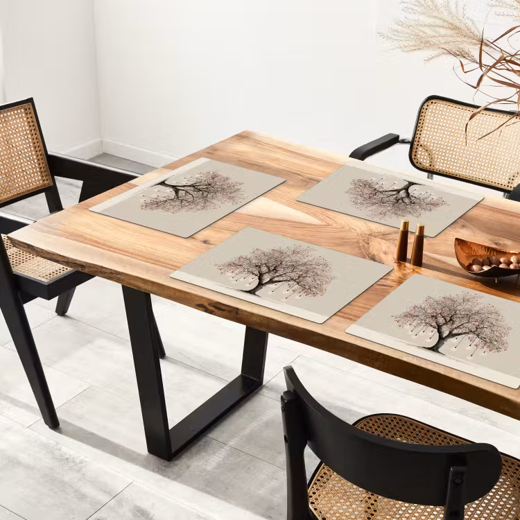 Placemat - 6 stuks - Lichtboom - Winter - Kerst - Meerkleurig — 5