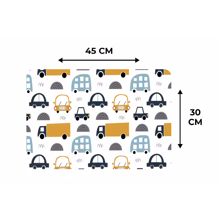 Placemat - 6 stuks - Auto - Kinderen - Vrachtwagen - Patroon — 3