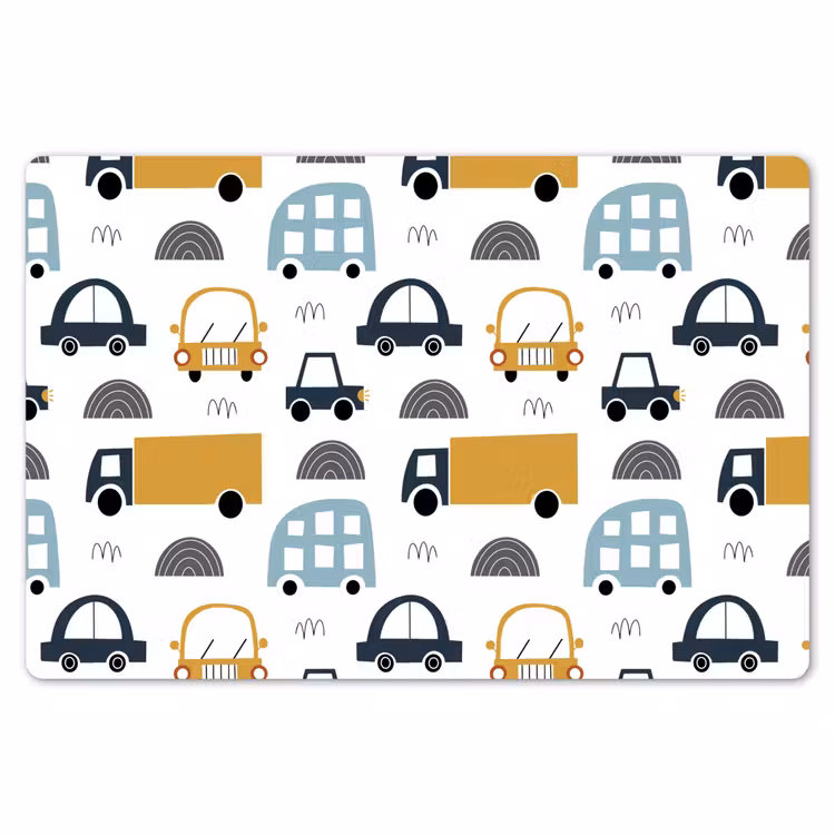Placemat - 6 stuks - Auto - Kinderen - Vrachtwagen - Patroon — 7