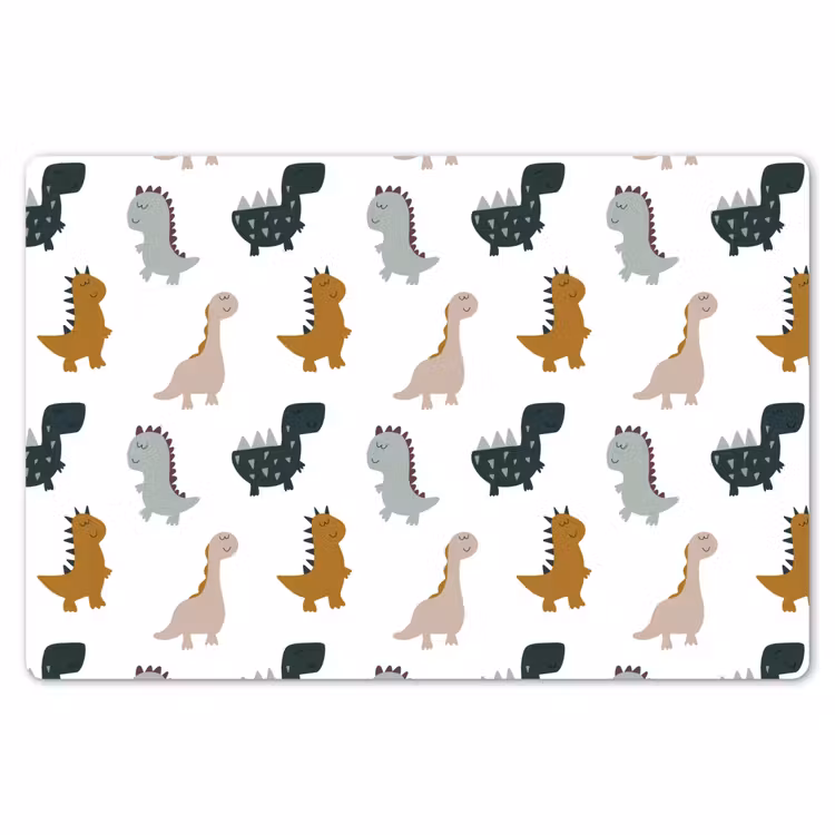 Placemat - 6 stuks - Dino - Kinderen - Dinosaurus - Pastel - Patroon — 7