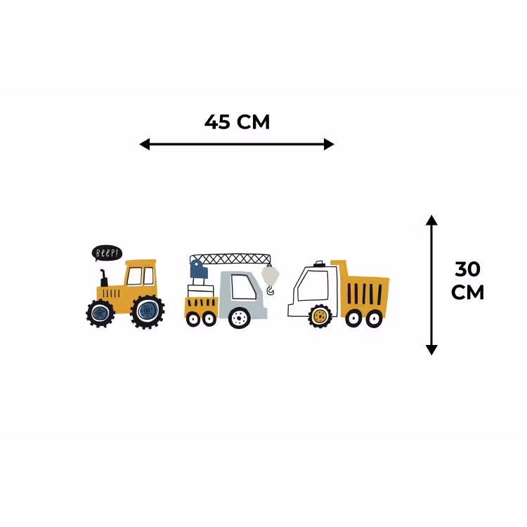 Placemat - 6 stuks - Voertuigen - Kinderen - Jongens - Tractor — 3