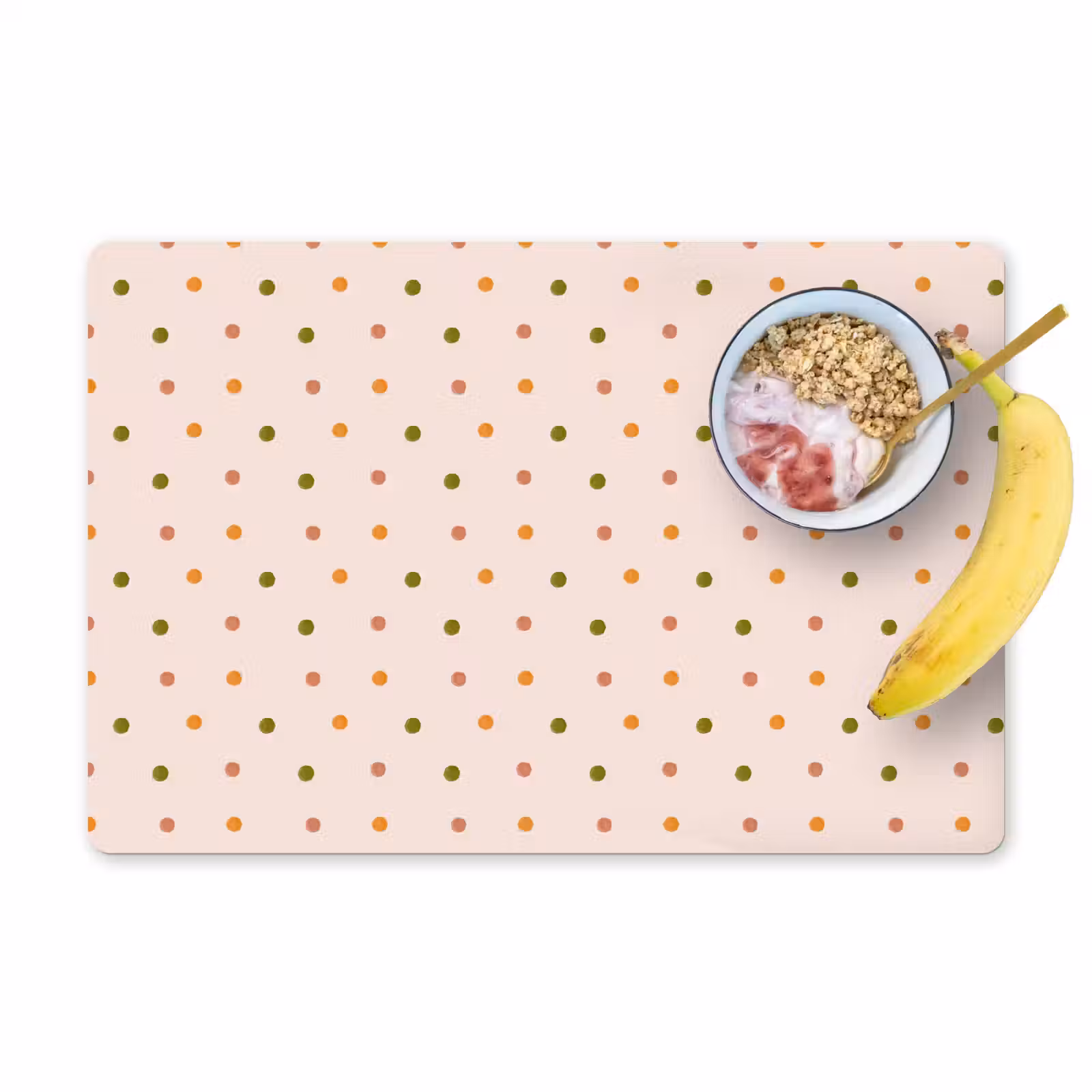 Placemat - 6 stuks - Stippen - Beige - Patronen - Kind — 1