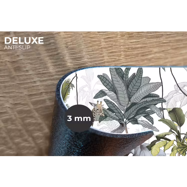 Placemat - 6 stuks - Jungle - Kinderen - Wilde dieren - Vintage - Wit — 4