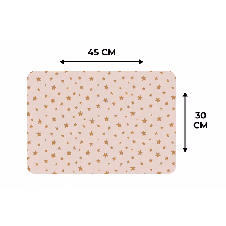 Placemat - 6 stuks - Sterren - Beige - Patronen - Kind — 3