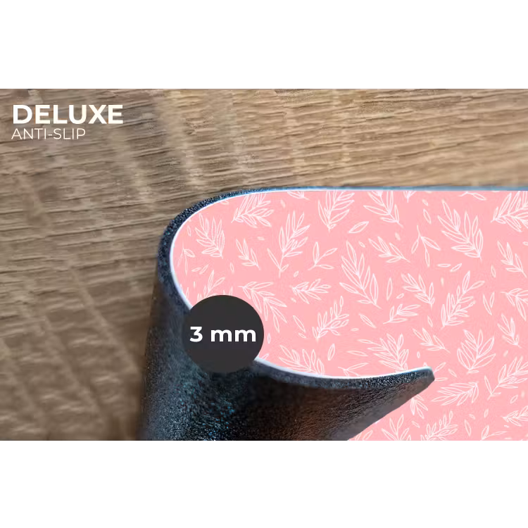 Placemat - 6 stuks - Bladeren - Planten - Roze - Patroon — 4
