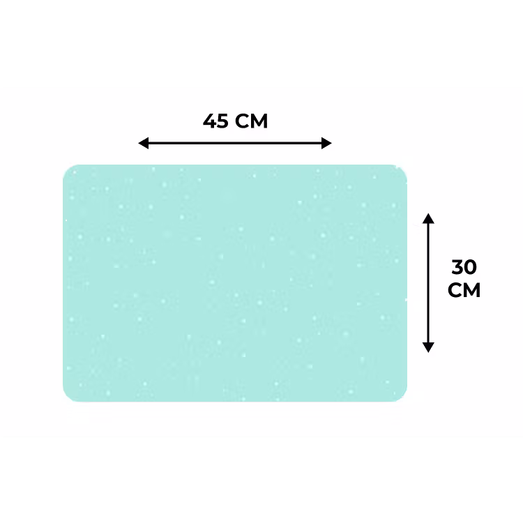 Placemat - 6 stuks - Blauw - Groen - Pastel - Stippen — 3