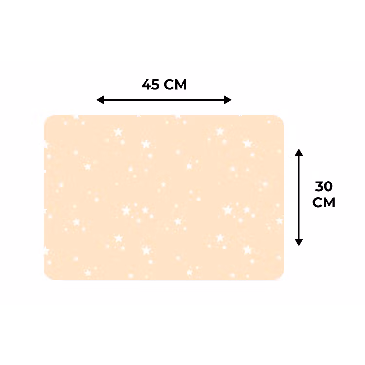 Placemat - 6 stuks - Sterren - Beige - Geel - Wit - Patronen — 3
