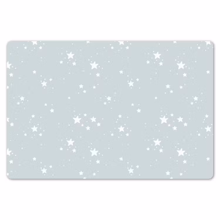 Placemat - 6 stuks - Sterren - Blauw - Grijs - Wit - Patronen — 7