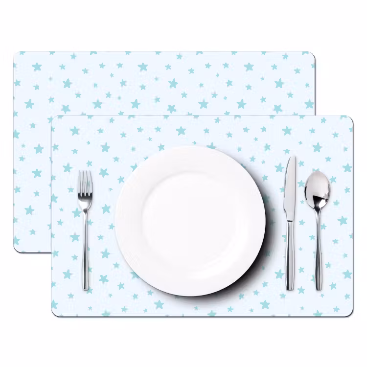 Placemat - 6 stuks - Sterren - Blauwe - Patronen - Kind — 2