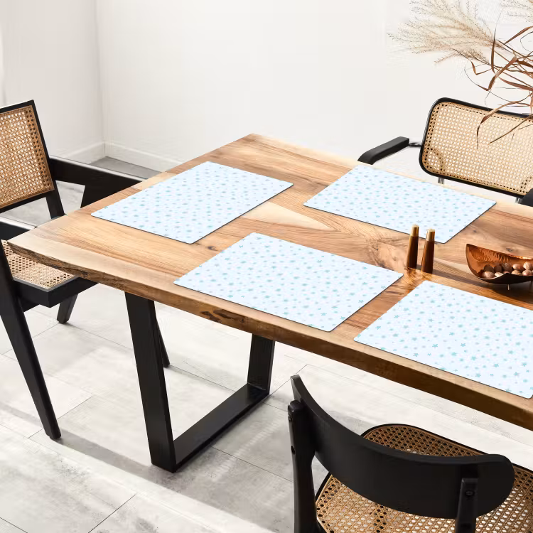 Placemat - 6 stuks - Sterren - Blauwe - Patronen - Kind — 5