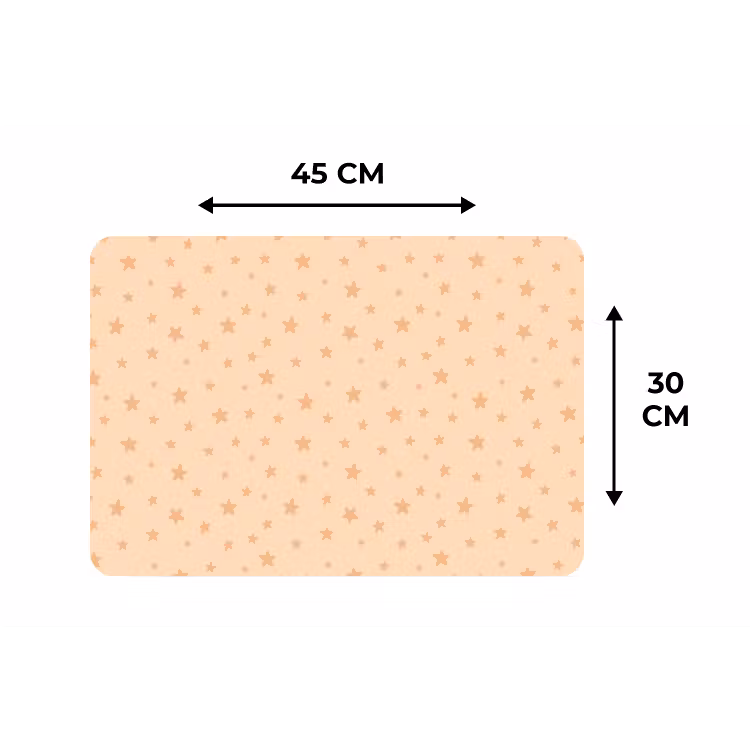 Placemat - 6 stuks - Sterren - Geel - Oranje - Patronen - Kind — 3