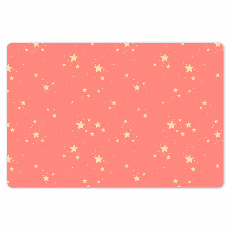 Placemat - 6 stuks - Sterren - Roze - Geel - Patronen — 7