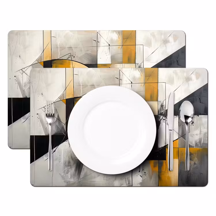 Placemat - 6 stuks - Abstract - Kunst - Geometrisch - Aesthetic — 2
