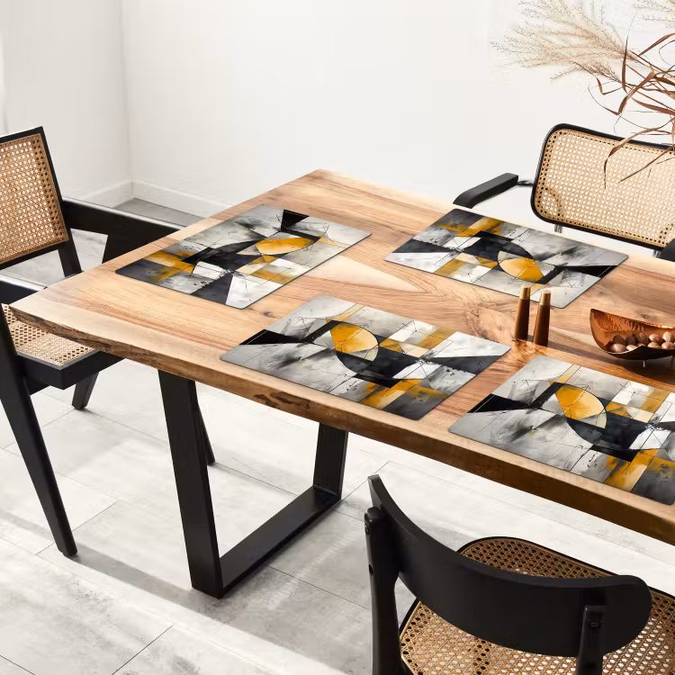 Placemat - 6 stuks - Abstract - Kunst - Geometrisch - Aesthetic — 5