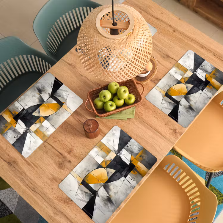 Placemat - 6 stuks - Abstract - Kunst - Geometrisch - Aesthetic — 6