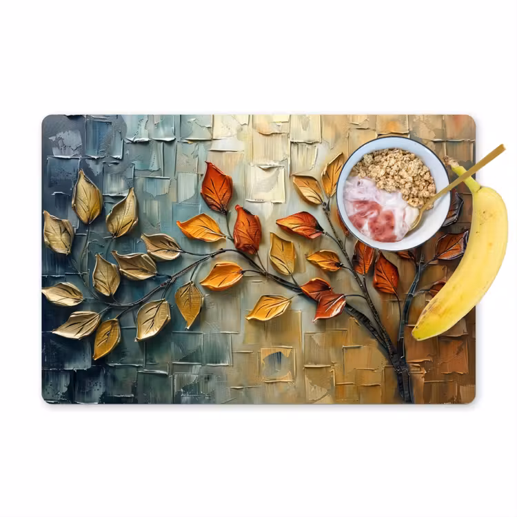 Placemat - 6 stuks - Boom - Abstract - Natuur - Kunst — 1