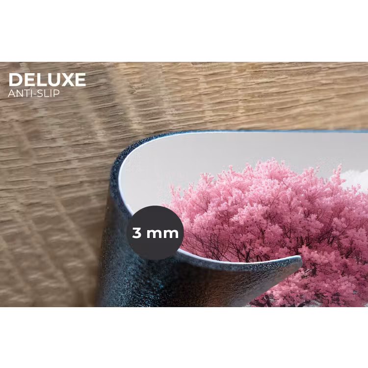 Placemat - 6 stuks - Boom - Natuur - Roze - Zwart wit — 4