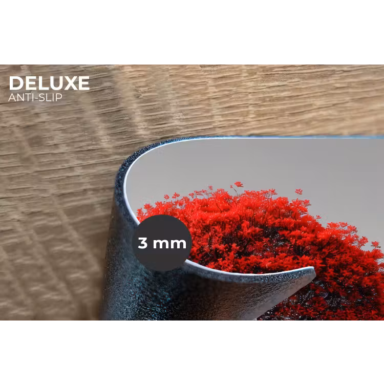 Placemat - 6 stuks - Boom - Rood - Natuur - Zwart wit — 4