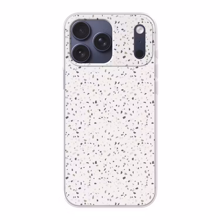 Telefoonhoesje Softcase - Terrazzo - Patroon - Créme — 1