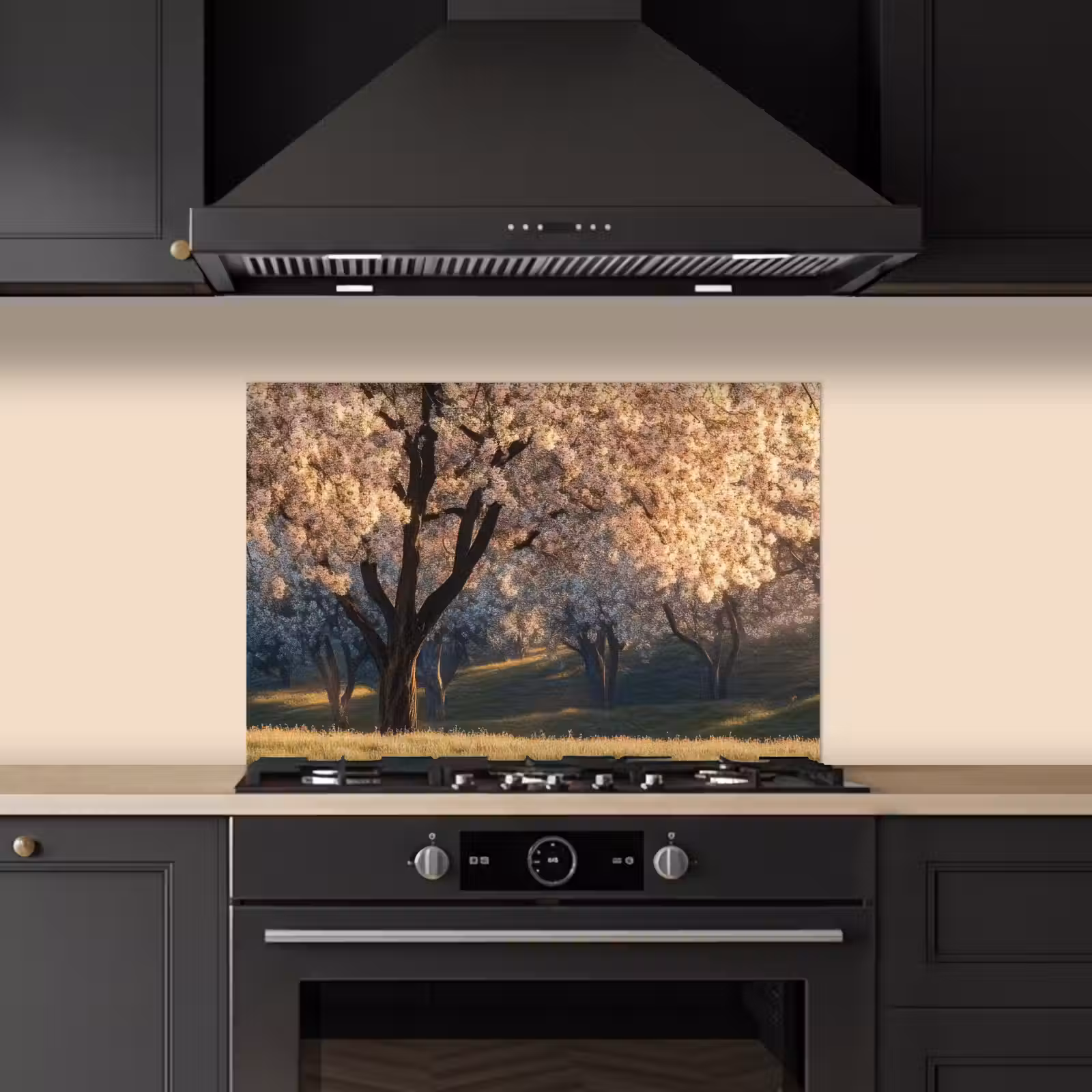 Spatscherm keuken - Bomen - Bloesem - Lente — 1
