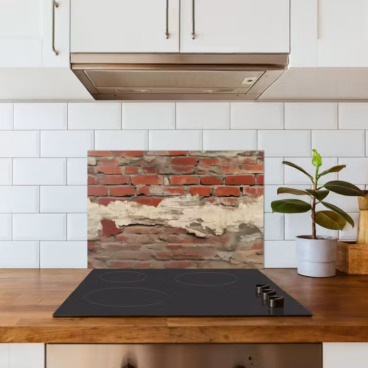 Spatscherm keuken - Muur - Baksteen - Verweerd — 5