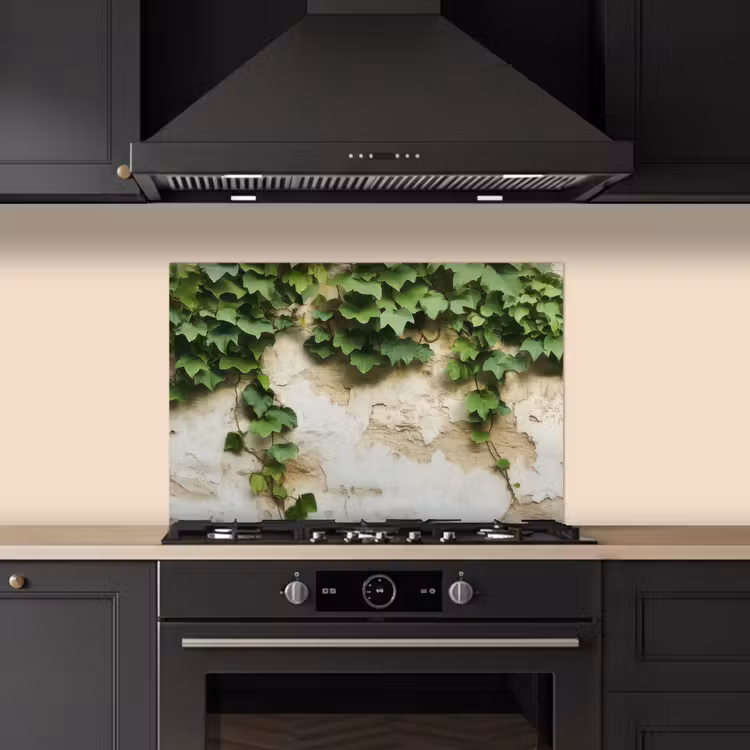 Spatscherm keuken - Klimop - Muur - Groen — 1