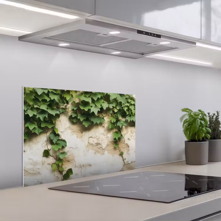 Spatscherm keuken - Klimop - Muur - Groen — 4