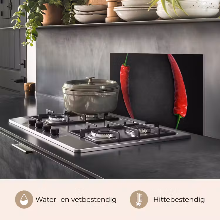 Spatscherm keuken - Dialoog van Pepers — 7