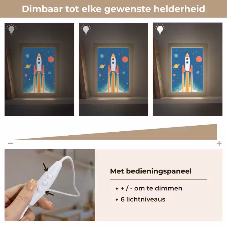 Nachtlampje - Raket - Planeten - Ruimte — 6