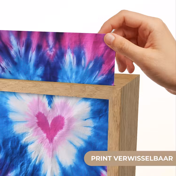 Nachtlampje - Hartvormig - Tie dye - Paars — 4