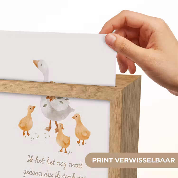 Nachtlampje - Boerderij dieren - Eend - Quote - 'Ik heb het nog nooit gedaan dus ik denk dat ik het wel kan!' — 4