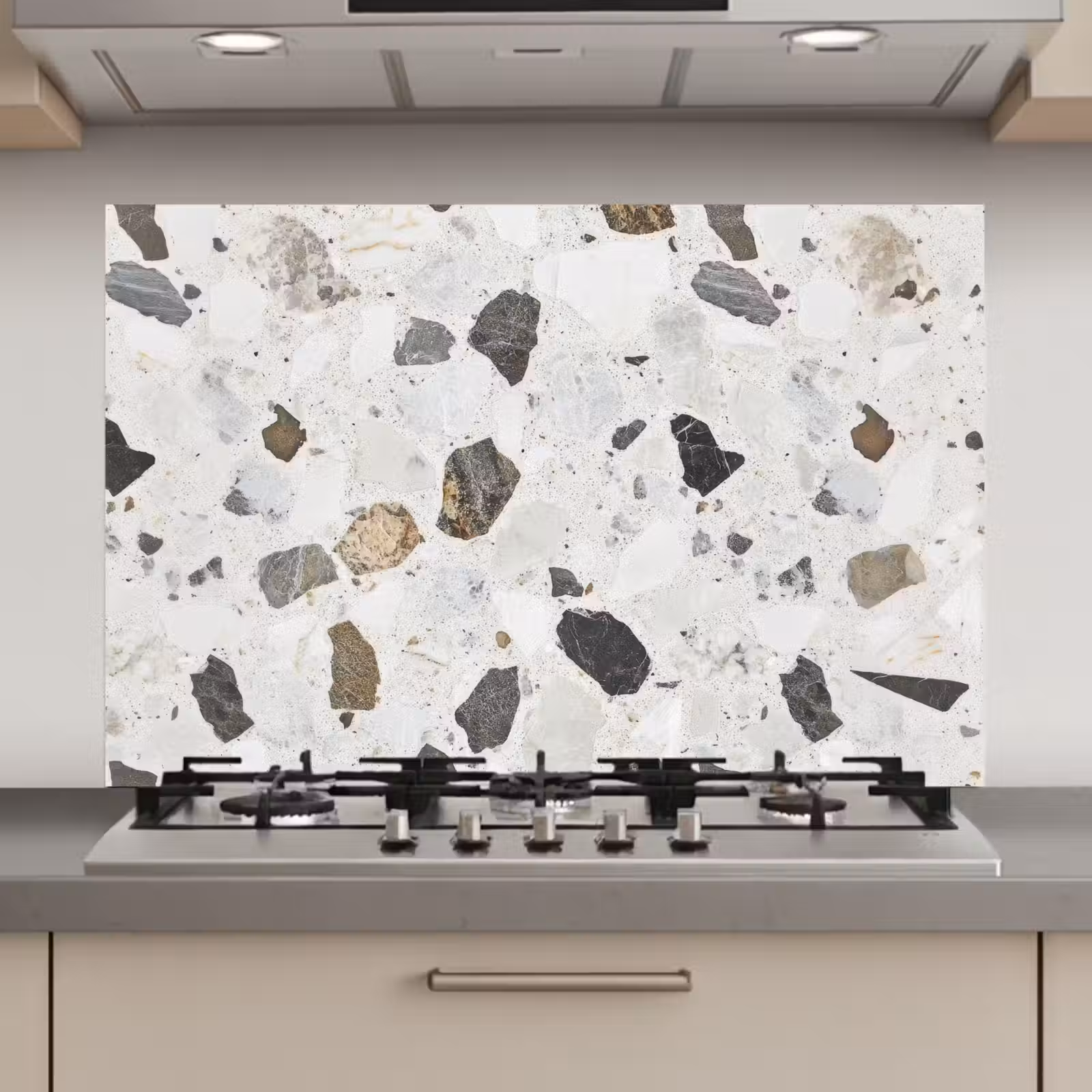 Spatscherm keuken - Marmer - Terrazzo - Decoratie - Interieur — 1
