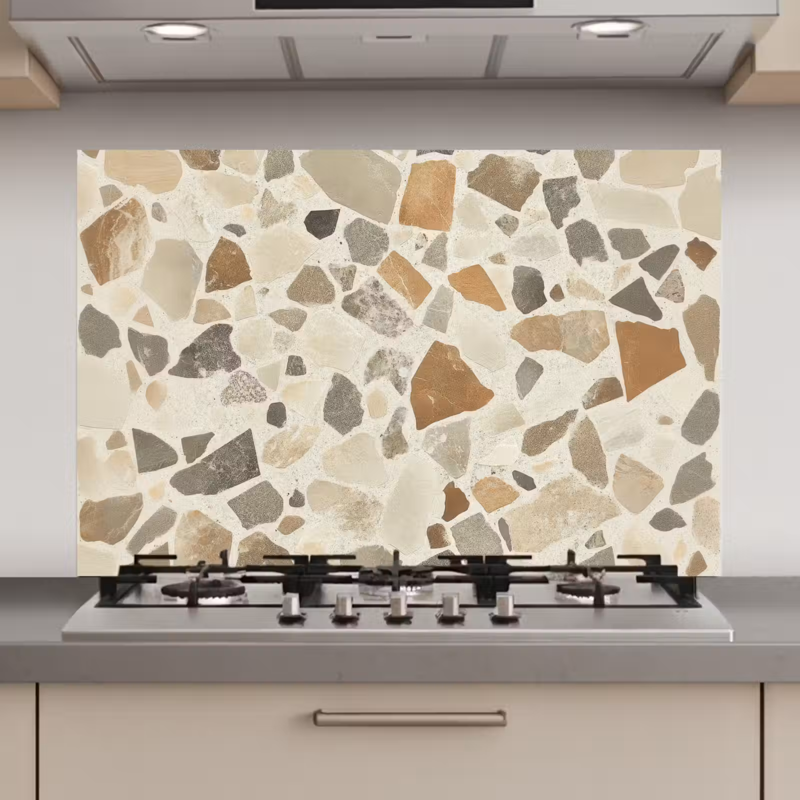 Spatscherm keuken - Stenen - Terrazzo - Decoratie - Tegels — 1