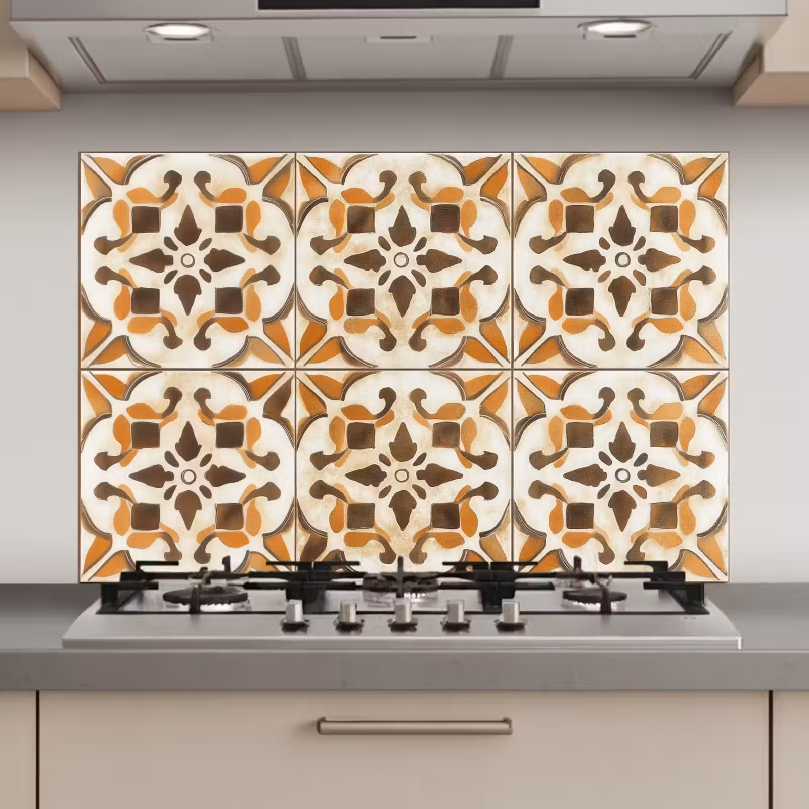 Spatscherm keuken - Vintage - Spaans - Decoratie - Keramiek — 1
