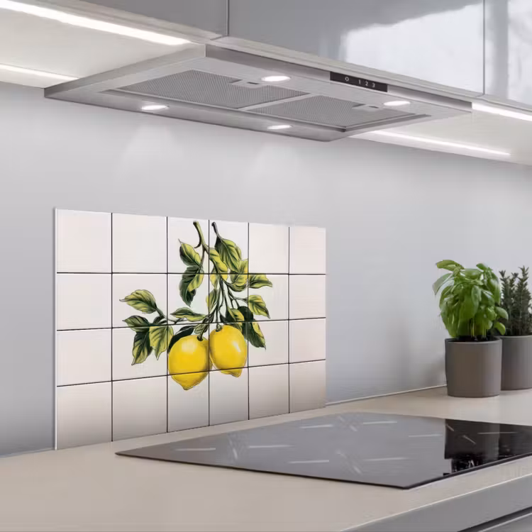 Spatscherm keuken - Citroen - Decoratie - Keramiek - Takken — 5
