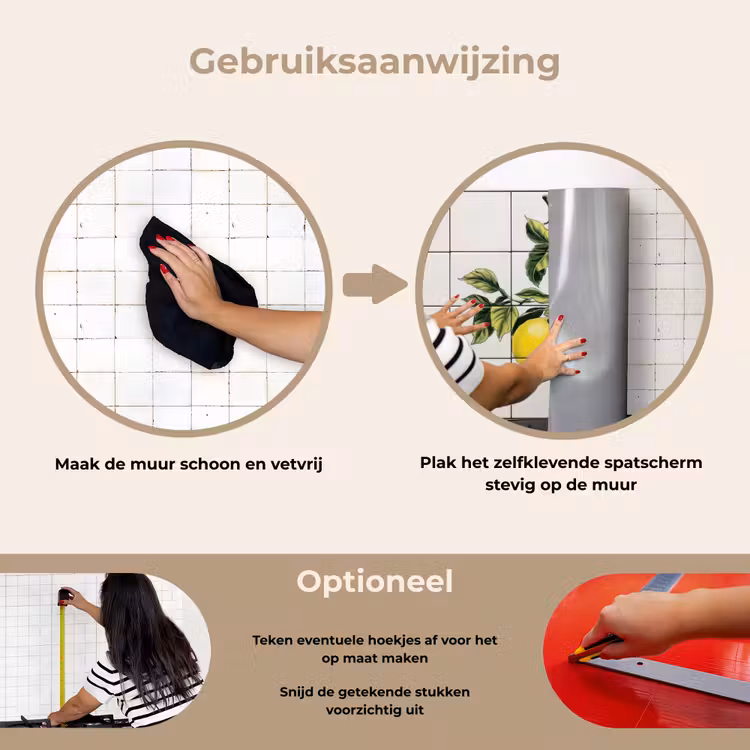Spatscherm keuken - Citroen - Decoratie - Keramiek - Takken — 8