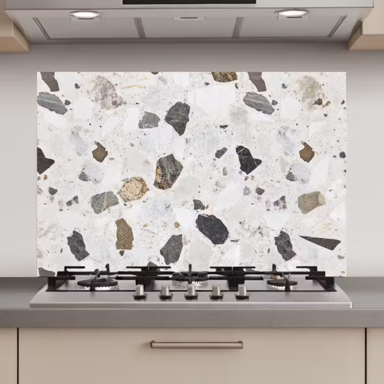 Spatscherm keuken - Marmer - Terrazzo - Decoratie - Interieur — 1